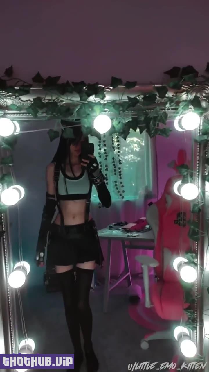 Sexy Goth Girl 18 In Suit Without Panties Posing For A Selfie On TikTok On Thothub image photo