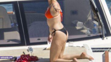 Selena Gomez Thong Bikini Boat Set Leaked