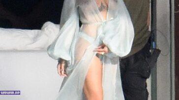 Rihanna Sexy Bikini Robe Nipple Slip Photos Leaked