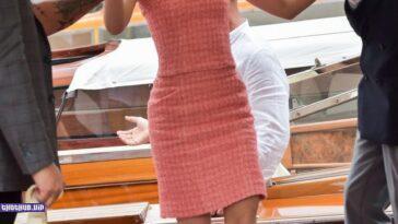 Lily Rose Depp In A Pink Dress At The Venice Film