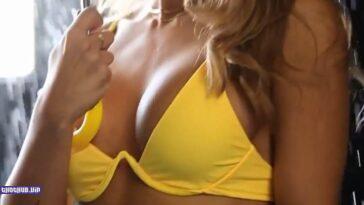 Brittney Palmer Nude Stripping Bikini Rain Photoshoot Video