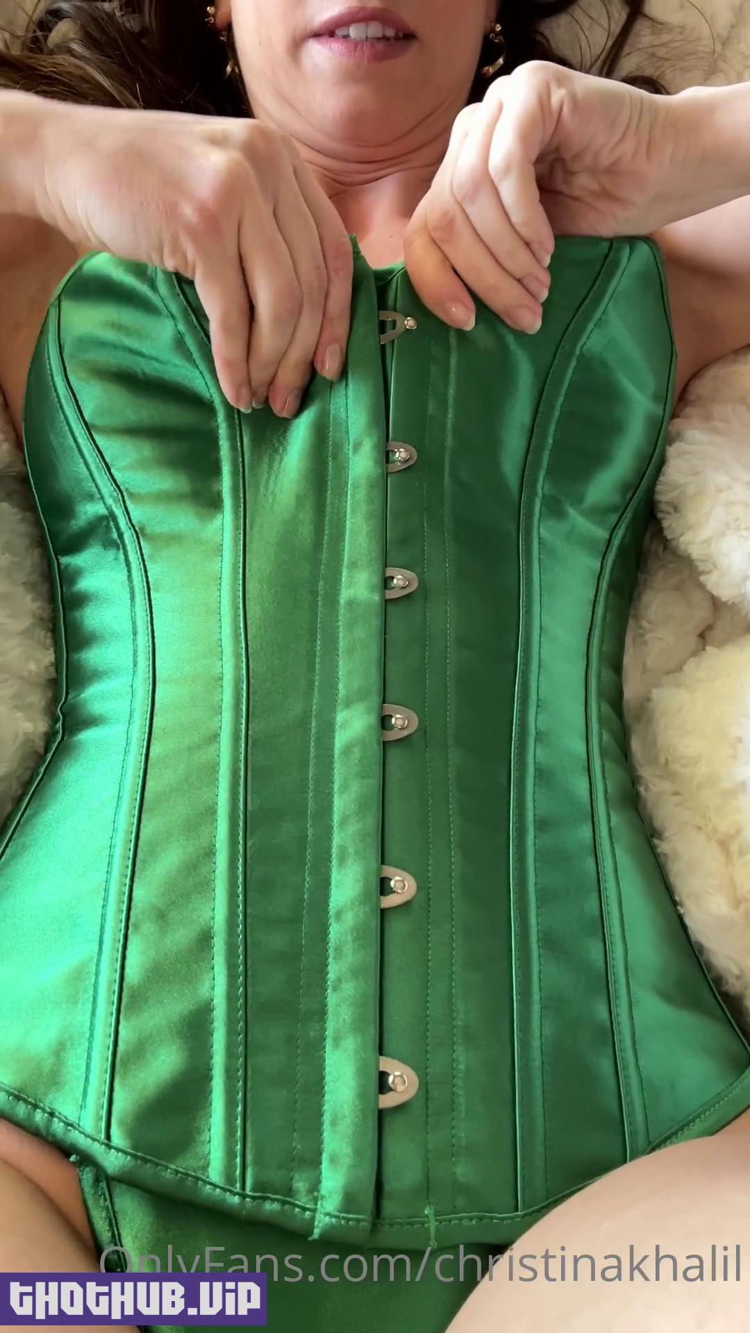 Sexy Christina Khalil Green Corset Strip Onlyfans Leaked Video Leaks On Thothub