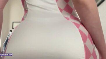 STPeach Pink Checkered Lingerie Fansly Video Leaked