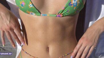 Kendall Jenner And Gizele Oliveira In A Flowered Bikini 9