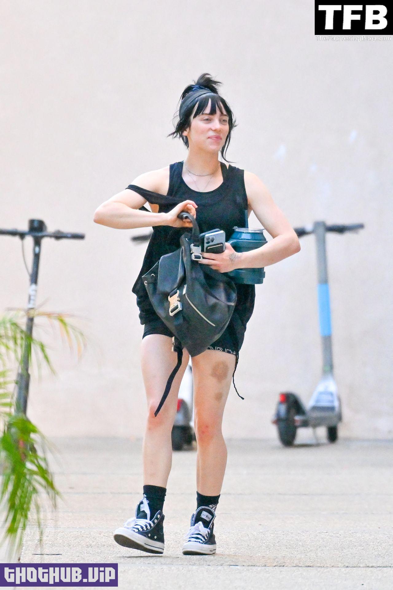 Sexy Billie Eilish Keeps Up Her Fitness Regime, Stepping Out For Another Workout in Studio City (26 Photos)