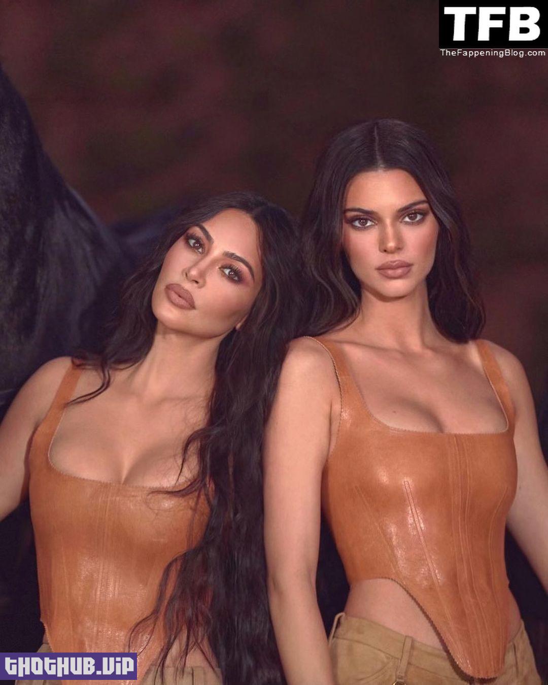 Kim Kardashian and Kendall Jenner Sexy Boobs thefappeningblog.com