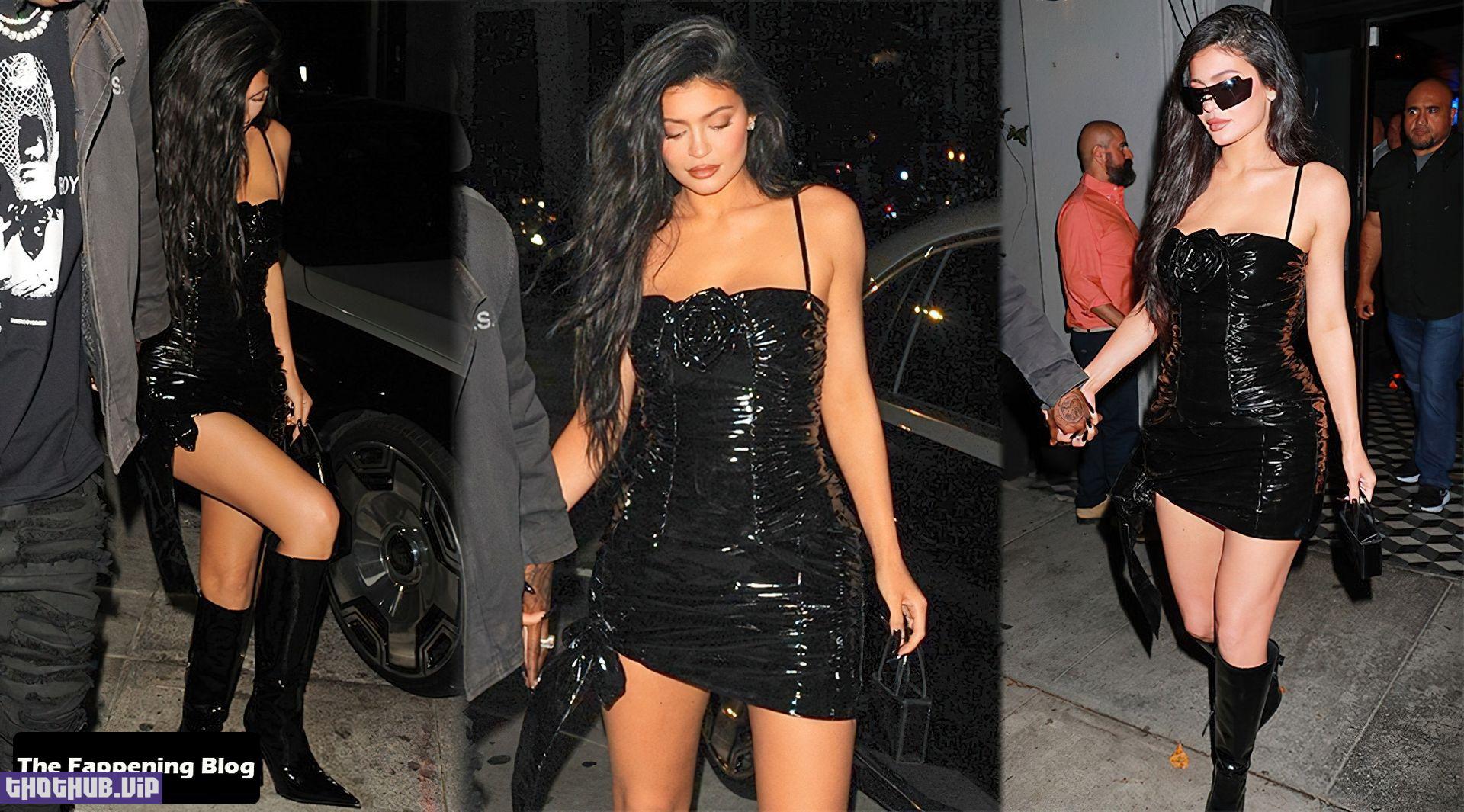 Kylie Jenner Sexy in Boots and Small Dress 1 thefappeningblog.com