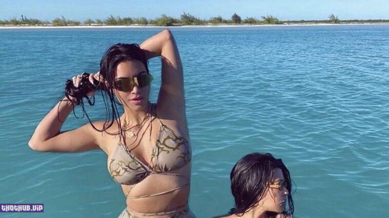 Kim Kardashian Tries On A New Swimwear Trend 9 Photos
