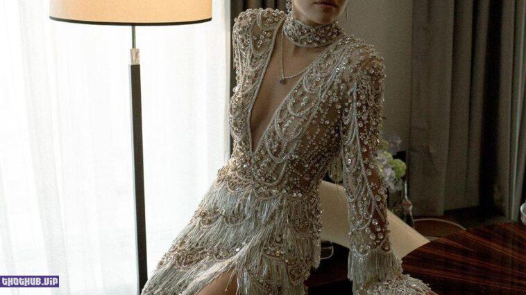 Rita Ora Wear A Mesh Dress 7 Photos