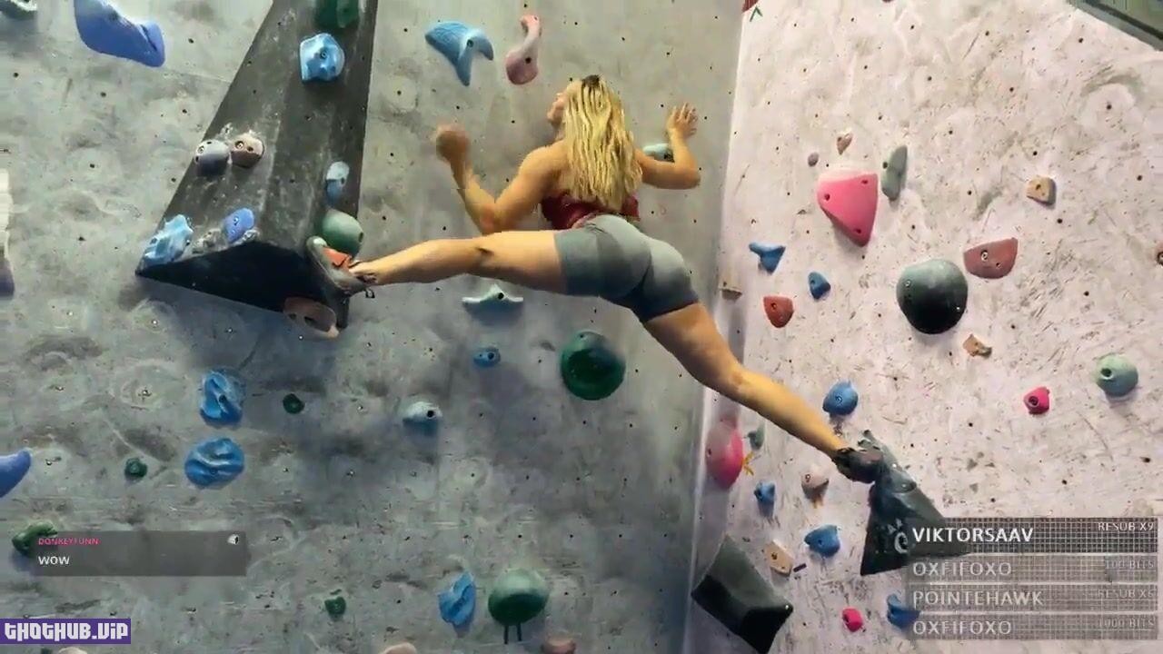 Ajvie Ass Tease Rock Climbing Twitch Video Tape Leaked On Thothub