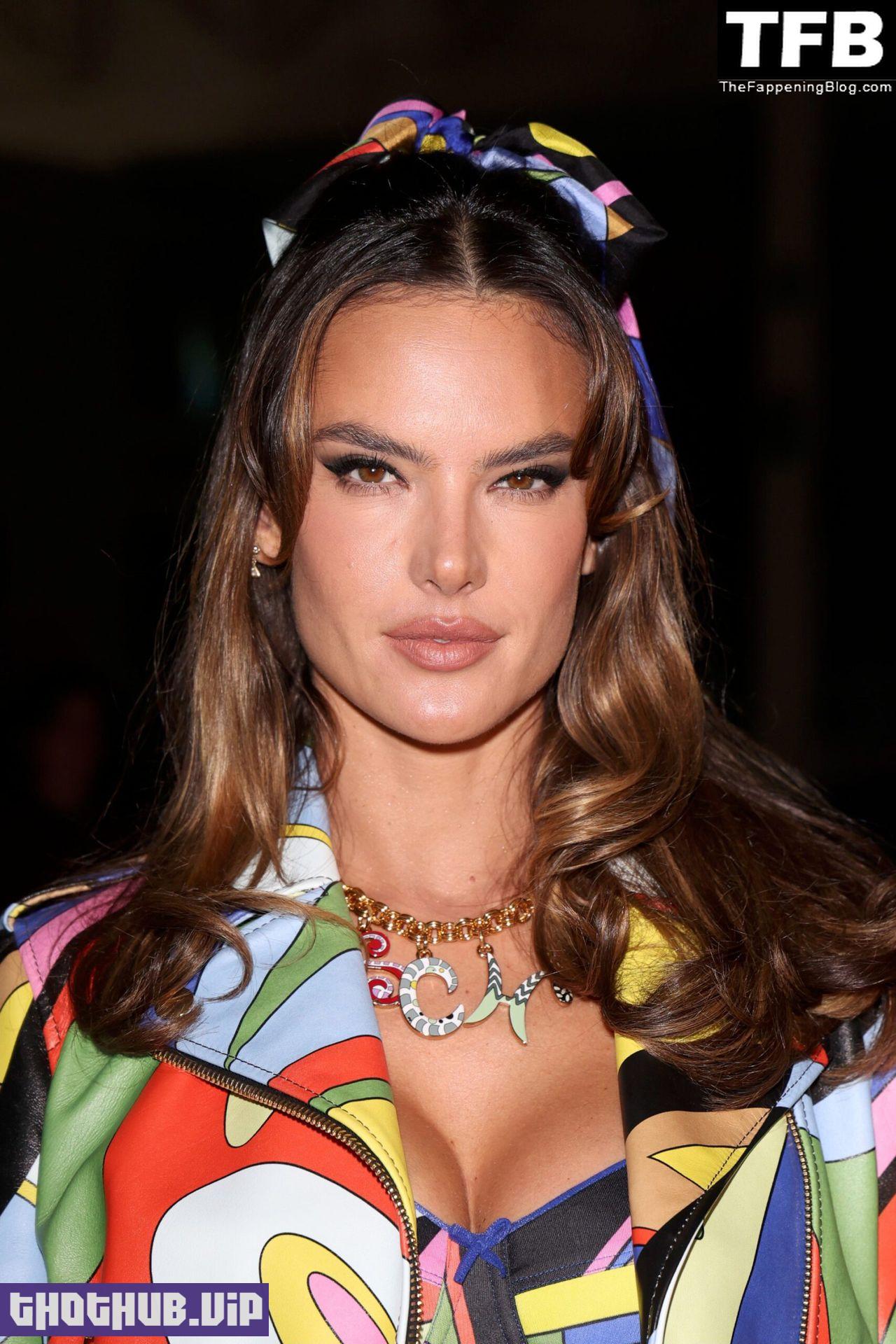 Best Alessandra Ambrosio Displays Her Sexy Tits And Legs At The Moschino Show In Milan 38 Photos 
