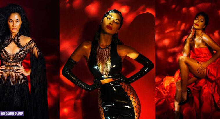 Nicole Scherzinger PVC Outfit Photoshoot for Basic Magazine by Steven Gomillion January 2022