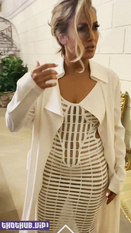 Jennifer Lopez Sexy In A Sheer White Dress 11 Photos