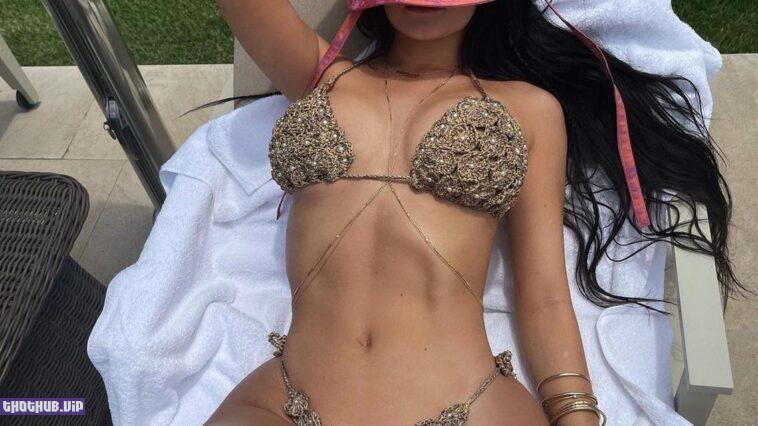 Kylie Jenner Sexy In Knitted Bikini 1 Photo