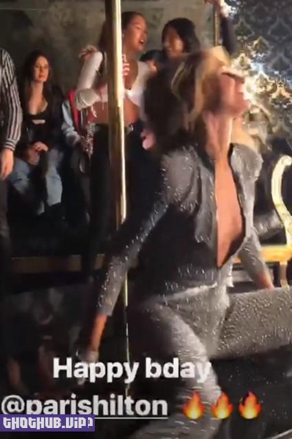 Paris Hilton Pole Dance at Birthday Party