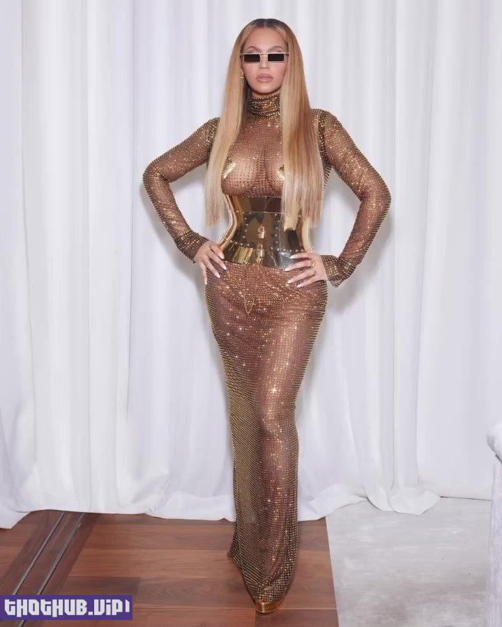 Beyonce Knowles Tits In See Through Dress 10 Photos