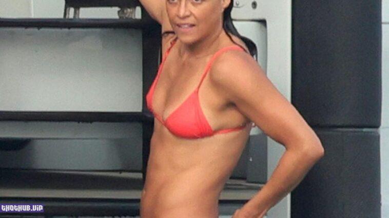 Michelle Rodriguez Sexy in Red Bikini 8 Photos