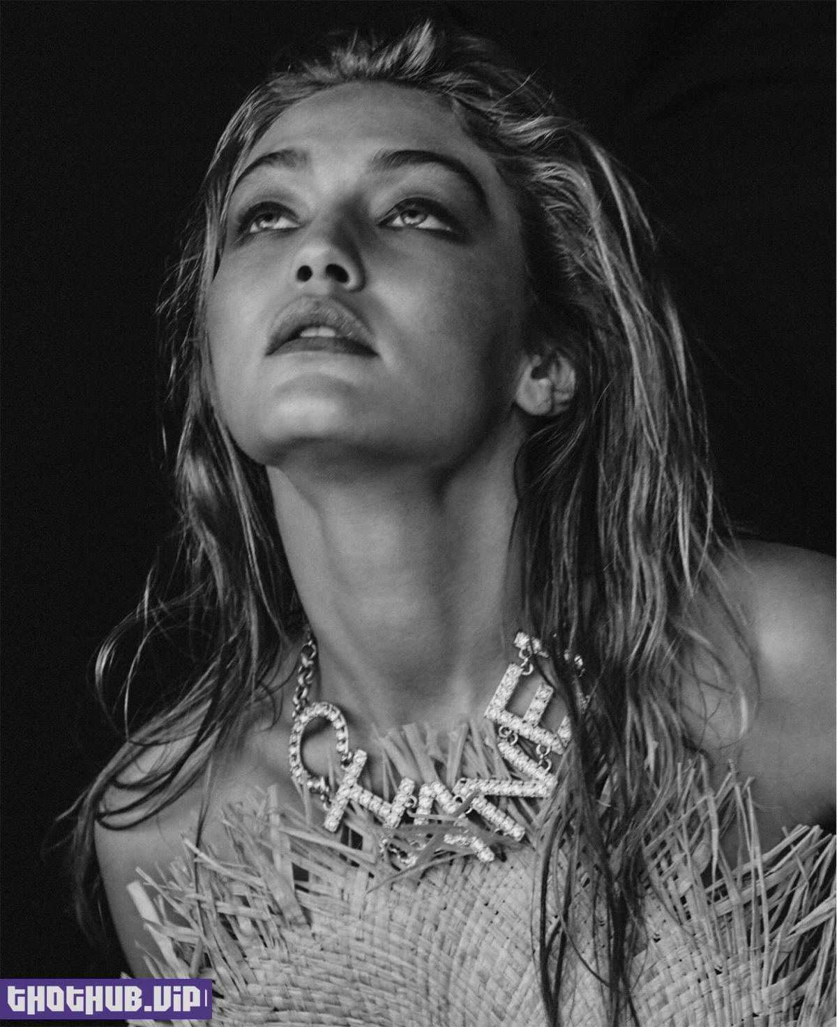 Gigi Hadid Fappening Topless And Sexy For Elle 2019