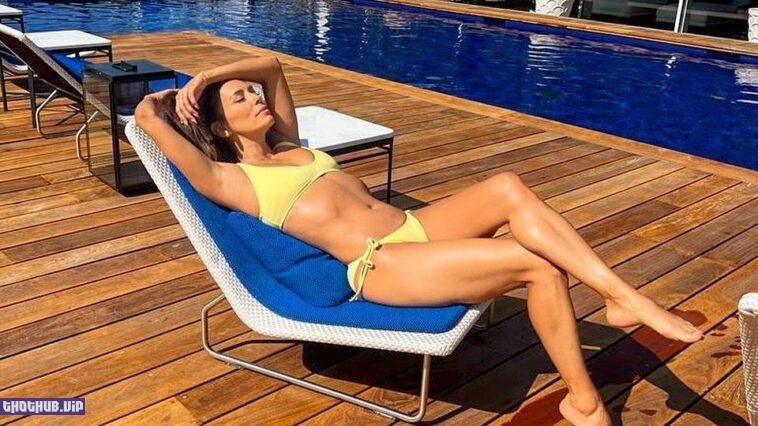 Eva Longoria Sexy In Yellow Bikini 1 Photo