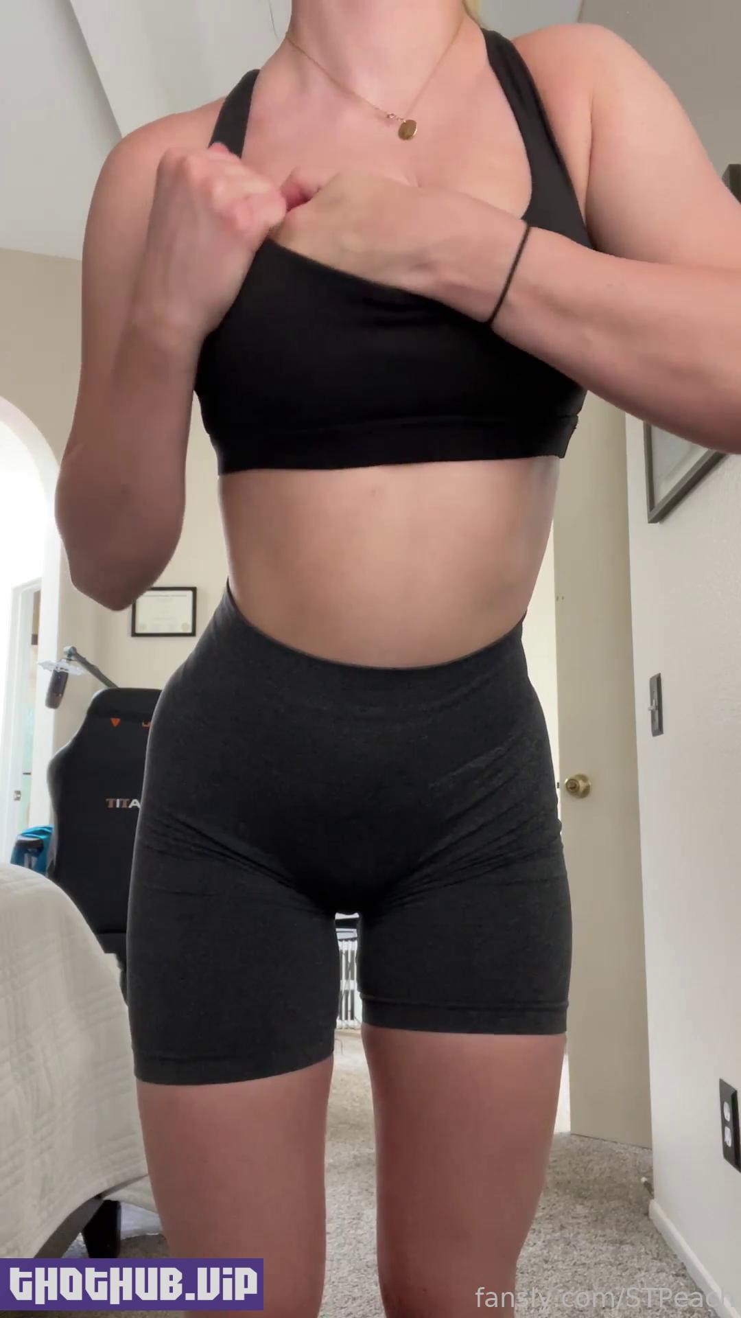 STPeach After Workout Strip Fansly Video Leaked