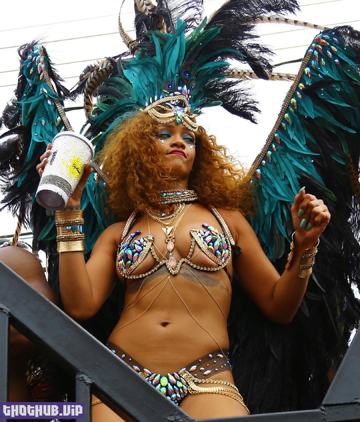 Rihanna Nip Slip Public Bikini Festival Photos Leaked 35