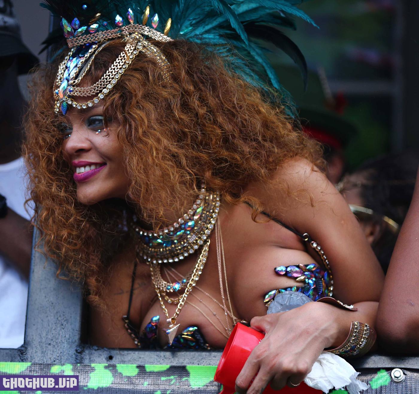 Rihanna Nip Slip Public Bikini Festival Photos Leaked 36