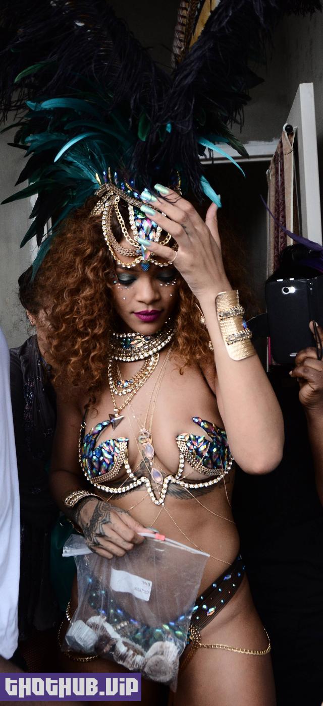 Rihanna Nip Slip Public Bikini Festival Photos Leaked 37