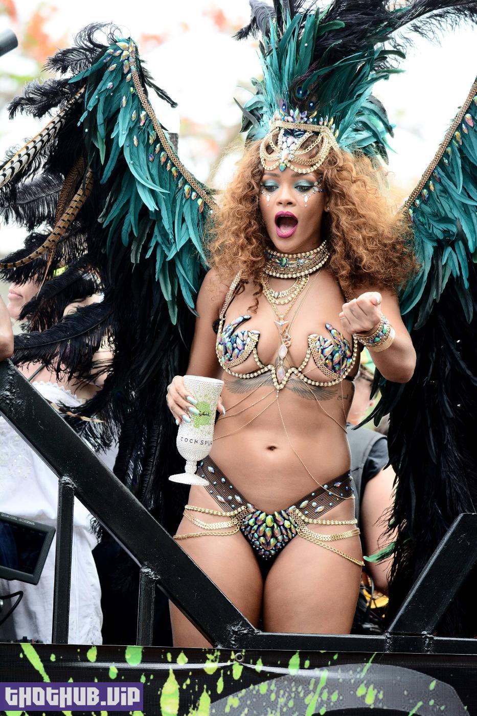 Rihanna Nip Slip Public Bikini Festival Photos Leaked 44