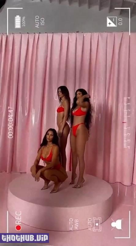 Kendall Jenner G String Red Lingerie Video Leaked 2