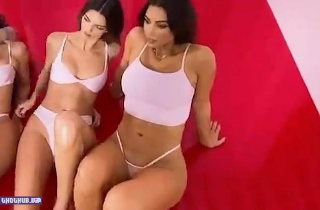 Kendall Jenner G String Red Lingerie Video Leaked 9