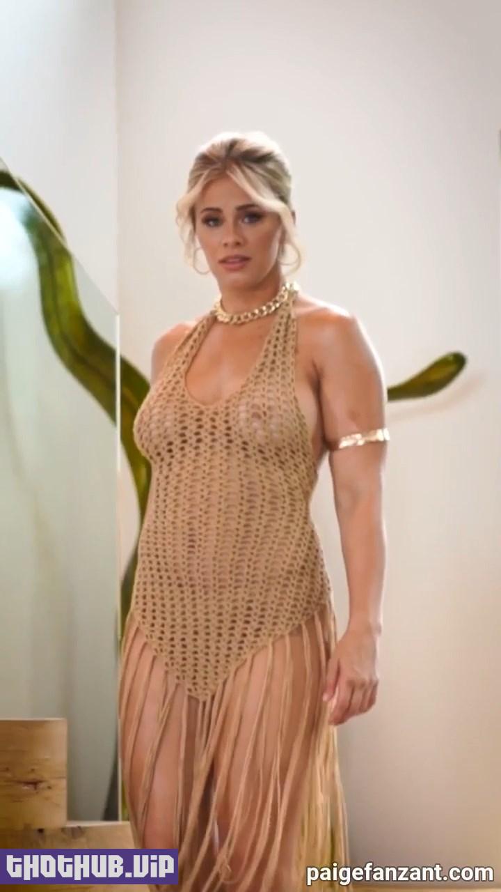 Paige VanZant Onlyfans Nude Mesh Dress Video Leaked 10