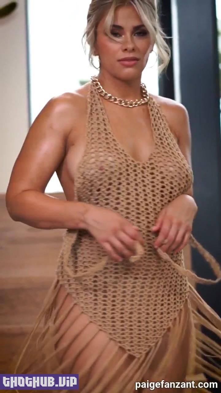 Paige VanZant Onlyfans Nude Mesh Dress Video Leaked 13
