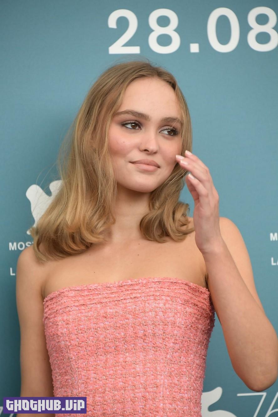 1663934095 410 Lily Rose Depp In A Pink Dress At The Venice Film