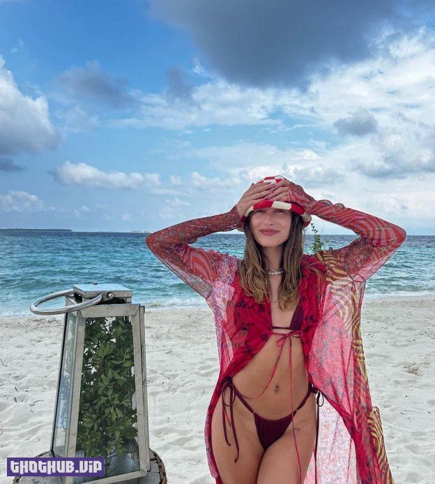 Hailey Bieber Sexy Bikini Pics From Maldives