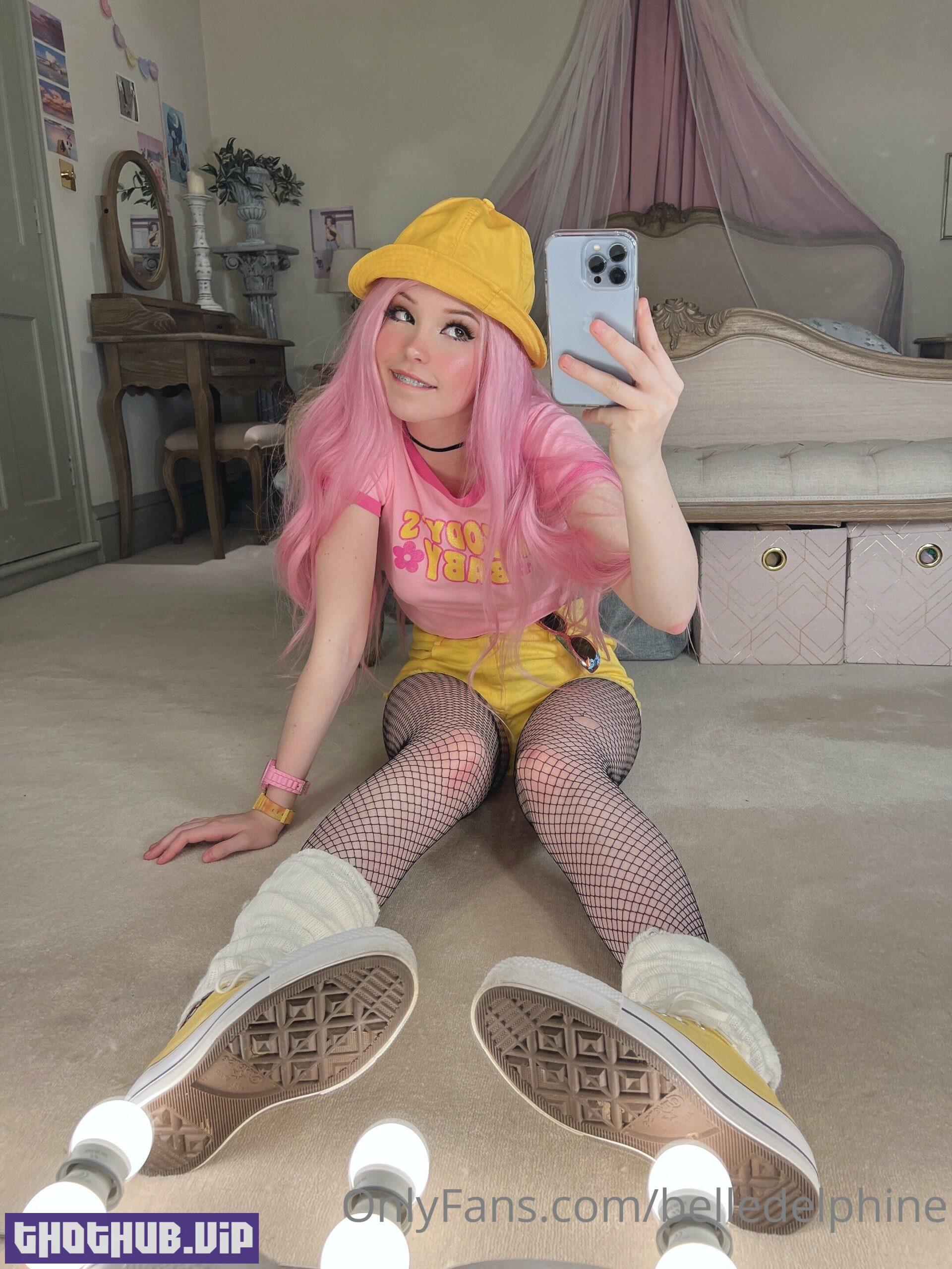1667572822 392 Top Naked Belle Delphine Yellow Hat Nude NSFW Porn Leak
