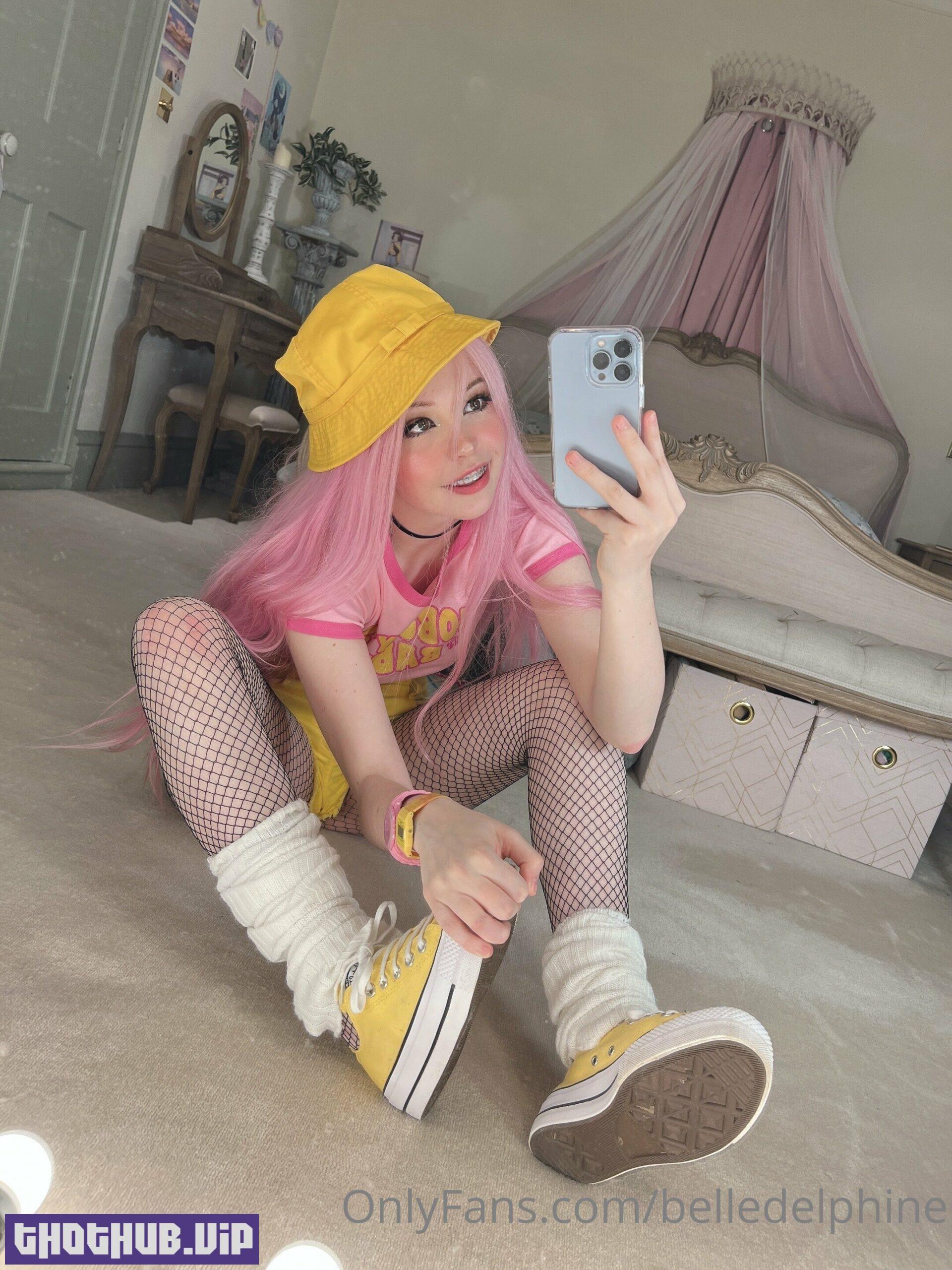 1667572831 162 Top Naked Belle Delphine Yellow Hat Nude NSFW Porn Leak