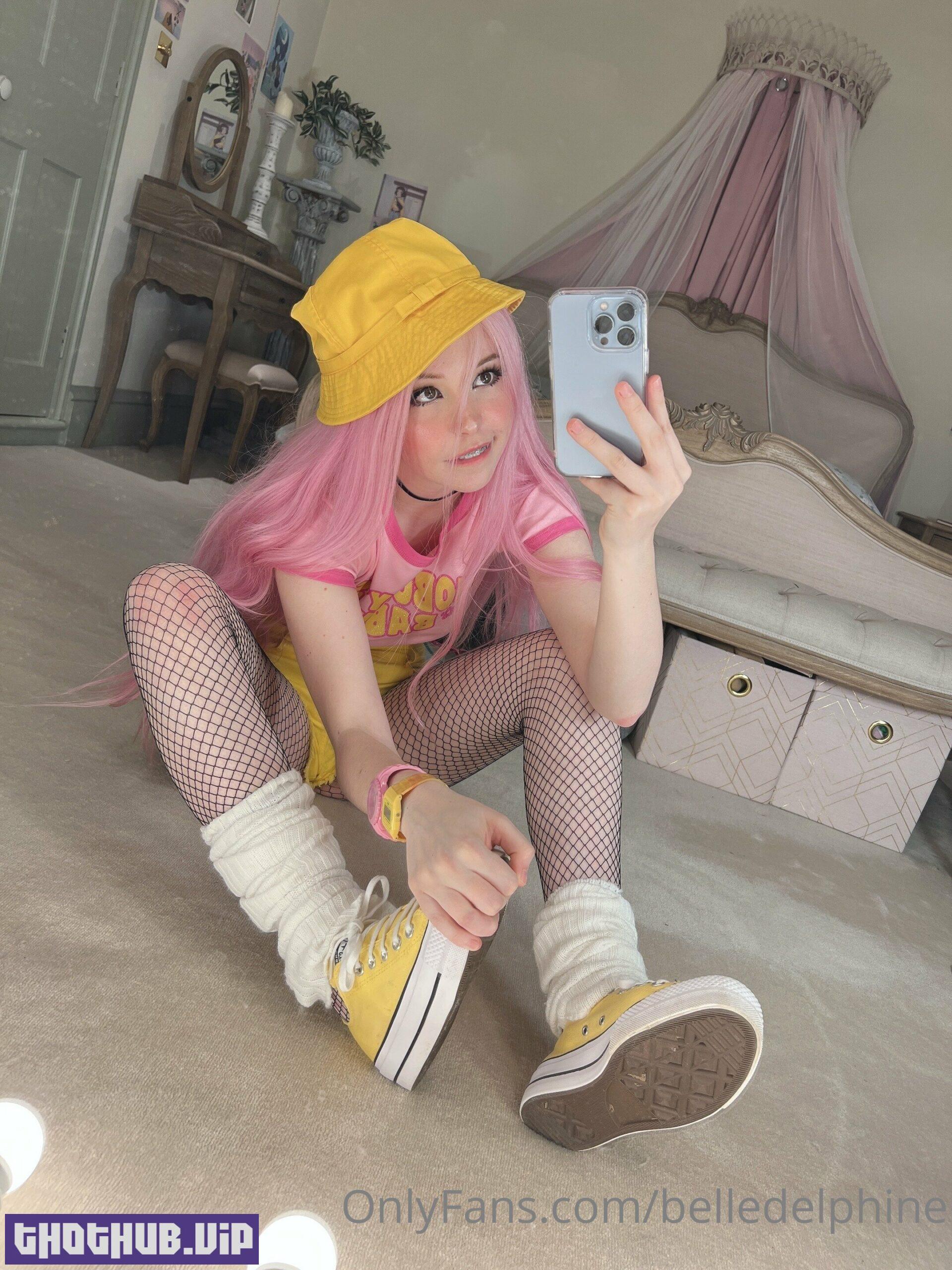 1667572833 45 Top Sexy Belle Delphine Yellow Hat Nude NSFW Porn Leak