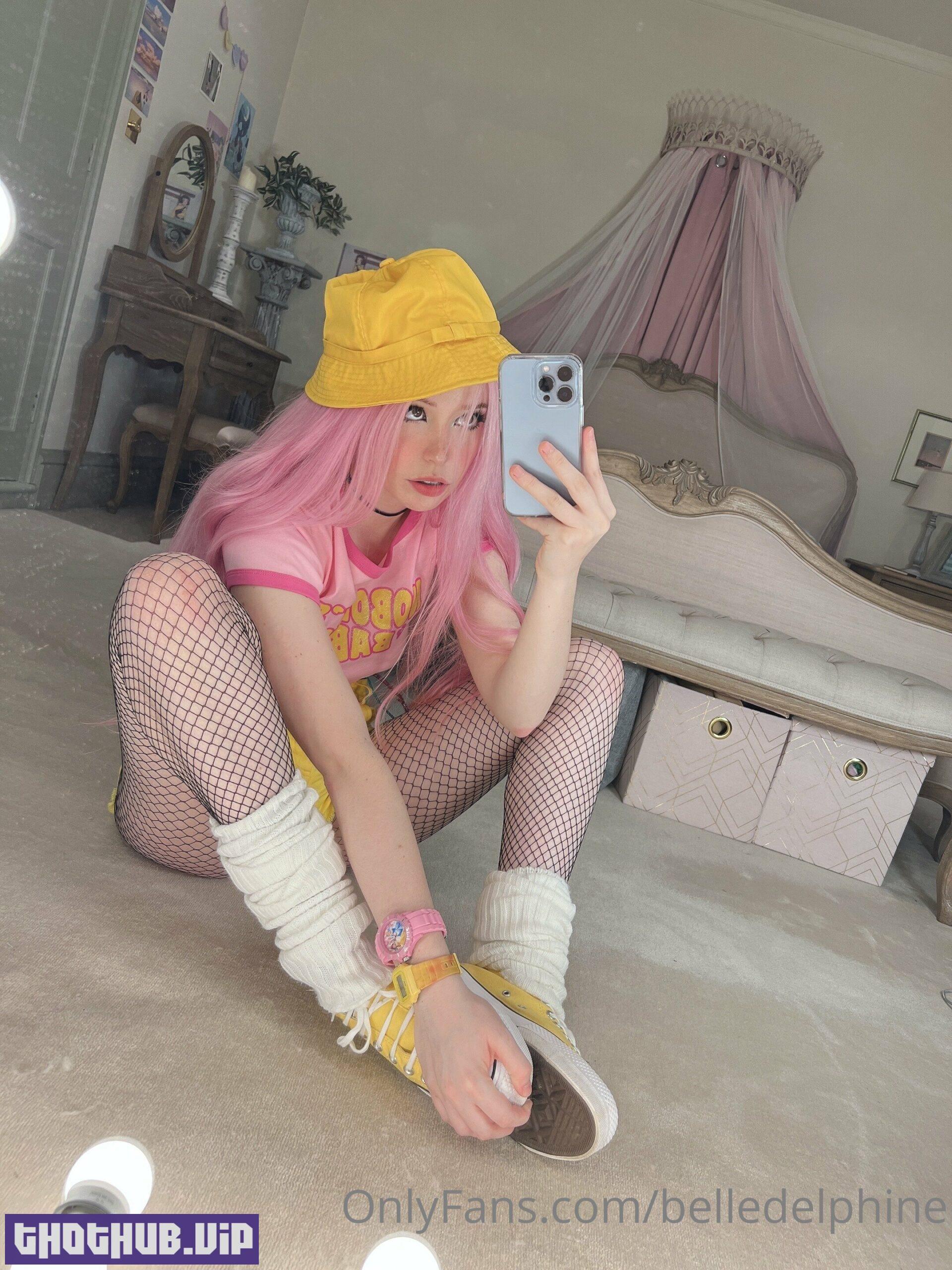 1667572854 941 Top Naked Belle Delphine Yellow Hat Nude NSFW Porn Leak