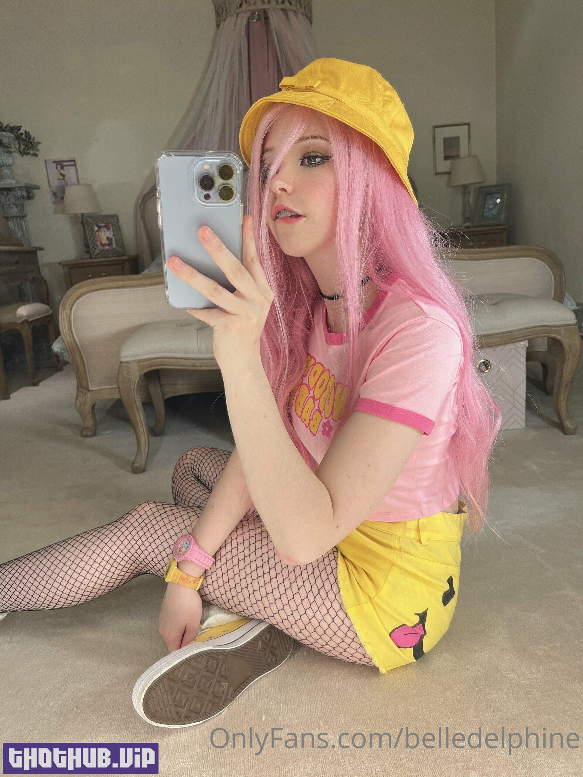 1667572861 491 Top Sexy Belle Delphine Yellow Hat Nude NSFW Porn Leak
