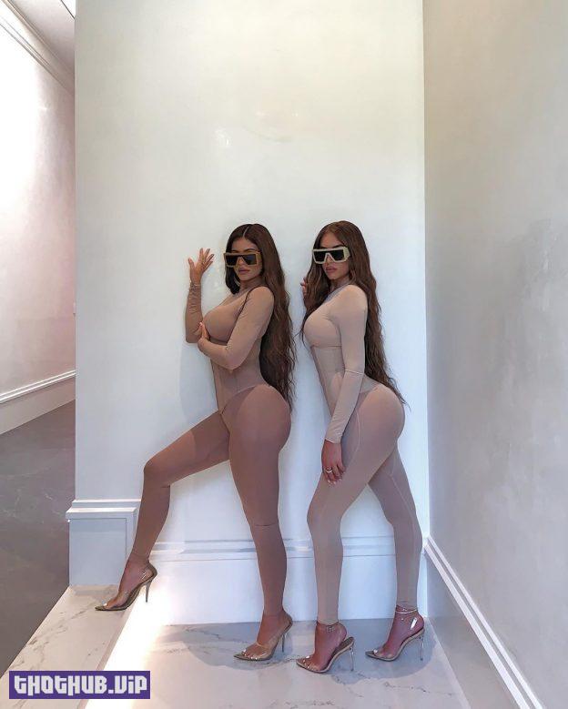 Kylie Jenner And Anastasia Karanikolaou - Twins In Skims