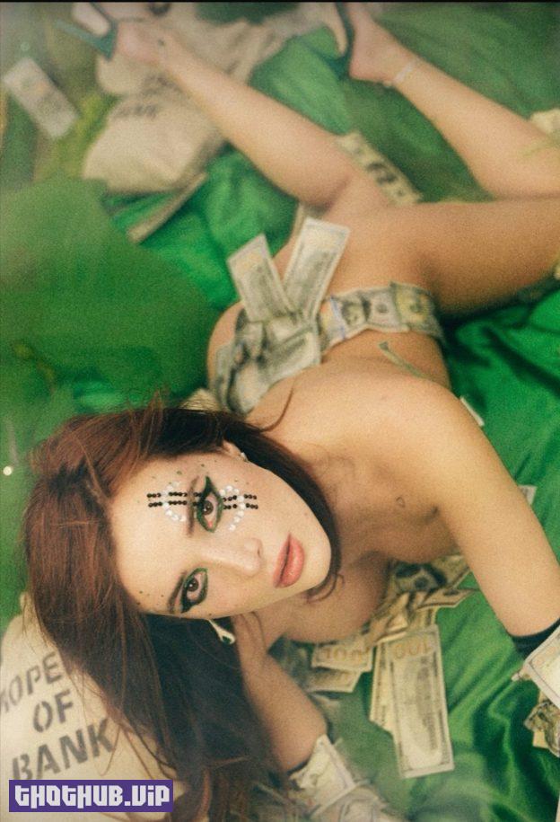 Bella Thorne Covered With Dollars