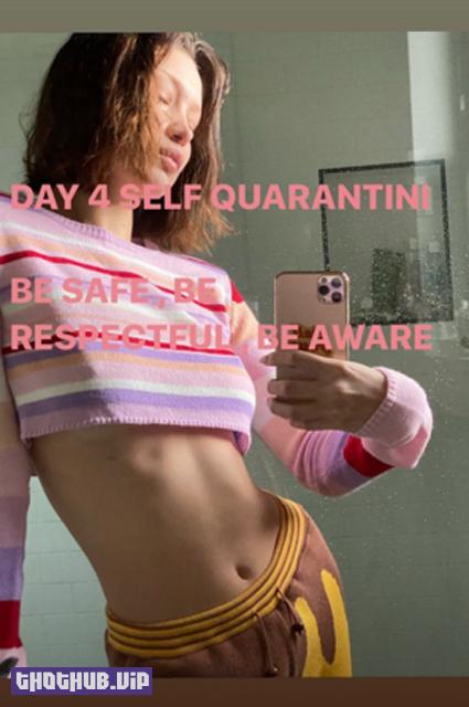 Bella Hadid in self -quarantine 