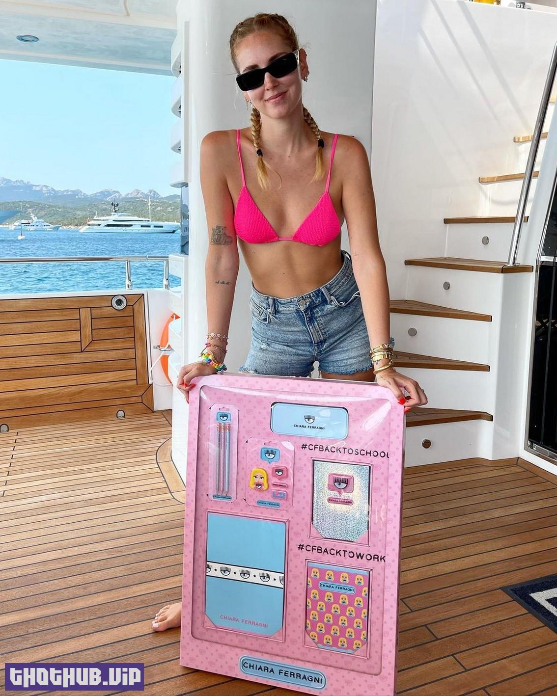 Chiara Ferragni Pink Bikini