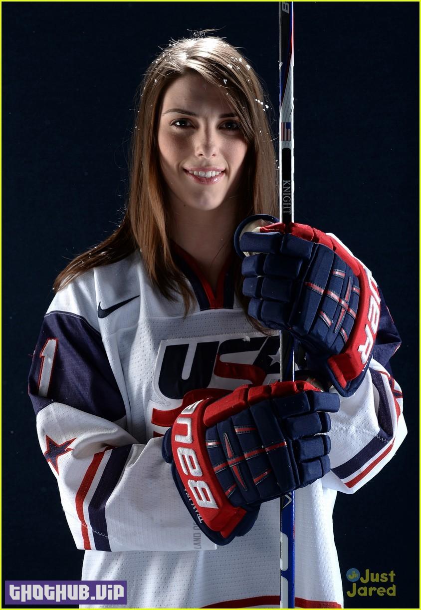 WEST HOLLYWOOD, CA - APRIL 27:  Ice hockey player Hilary Knight poses for a portrait during the USOC Portrait Shoot on April 27, 2013 in West Hollywood, California.  (Photo by Harry How/Getty Images)