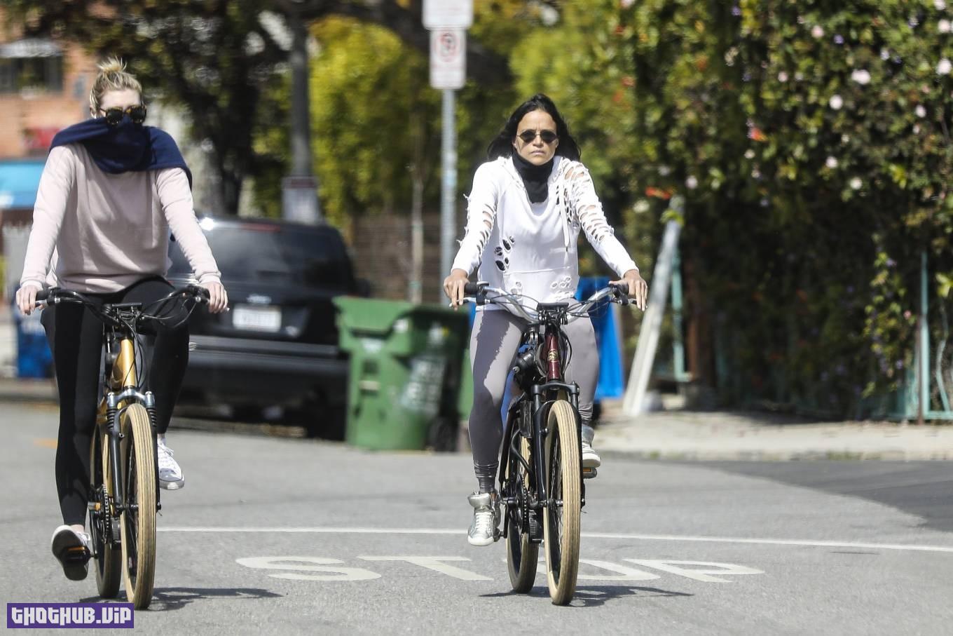 Michelle Rodriguez Bike Ride in LA 