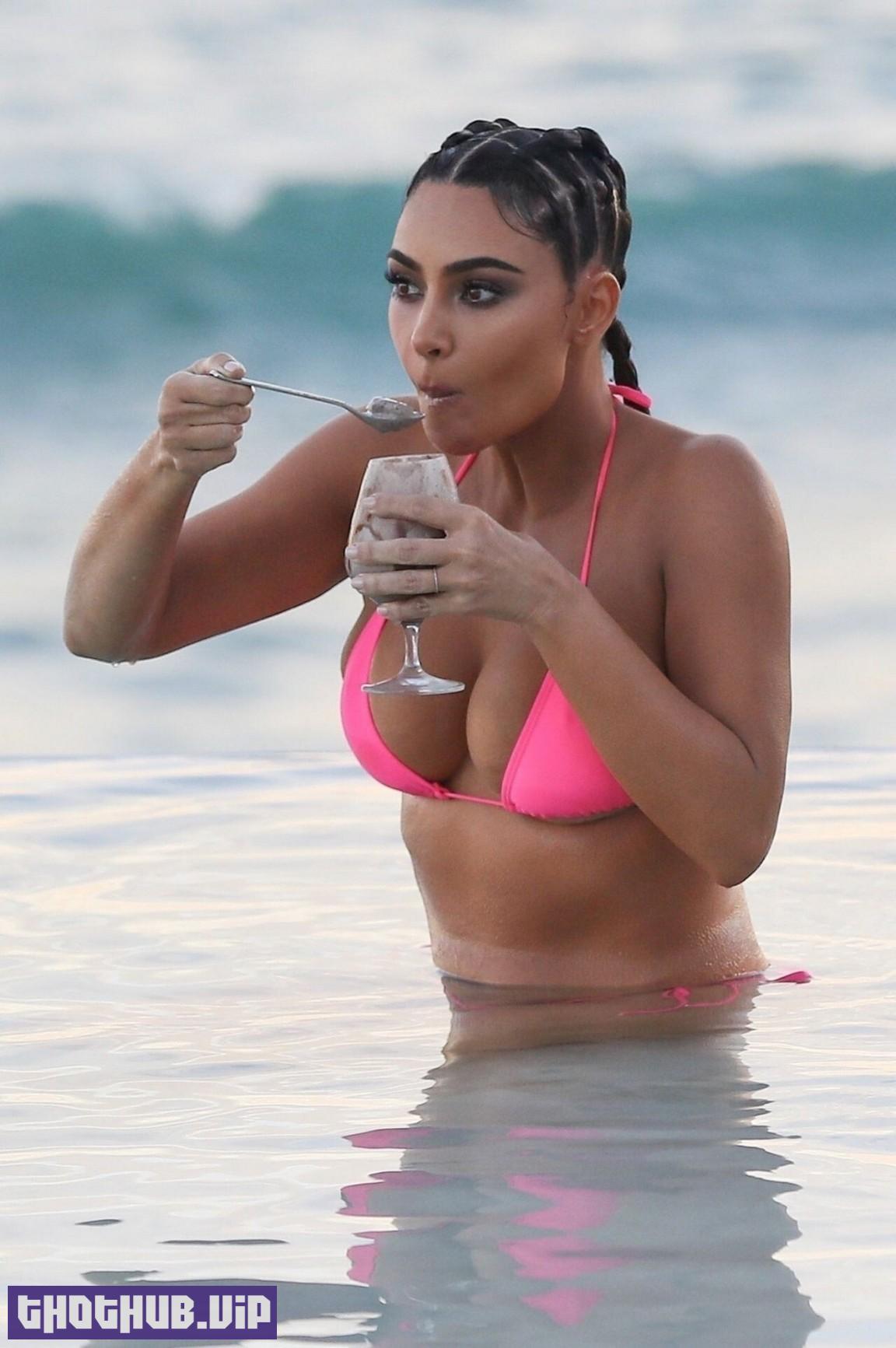 1684299332 670 Kim Kardashian Sexy Pink Bikini In Cabo San Lucas 22