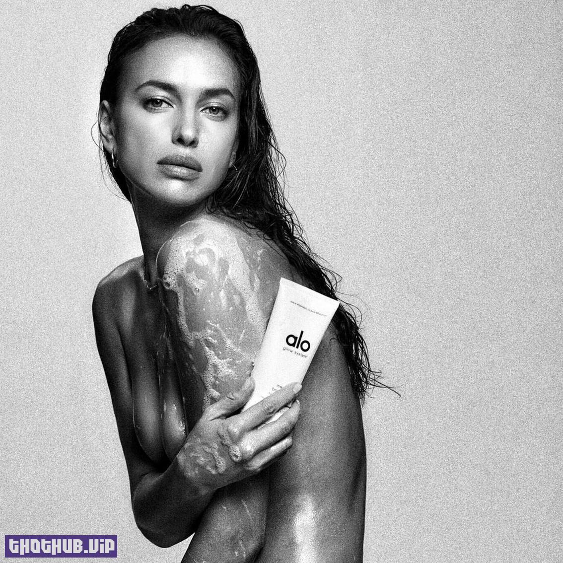 Irina Shayk Topless For Alo Wellness 