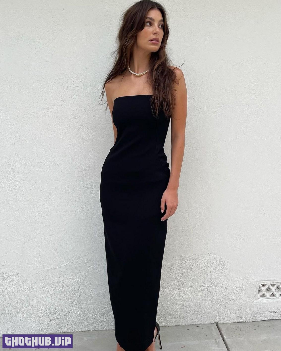 Camila Morrone Sexy In Tight Black Dress