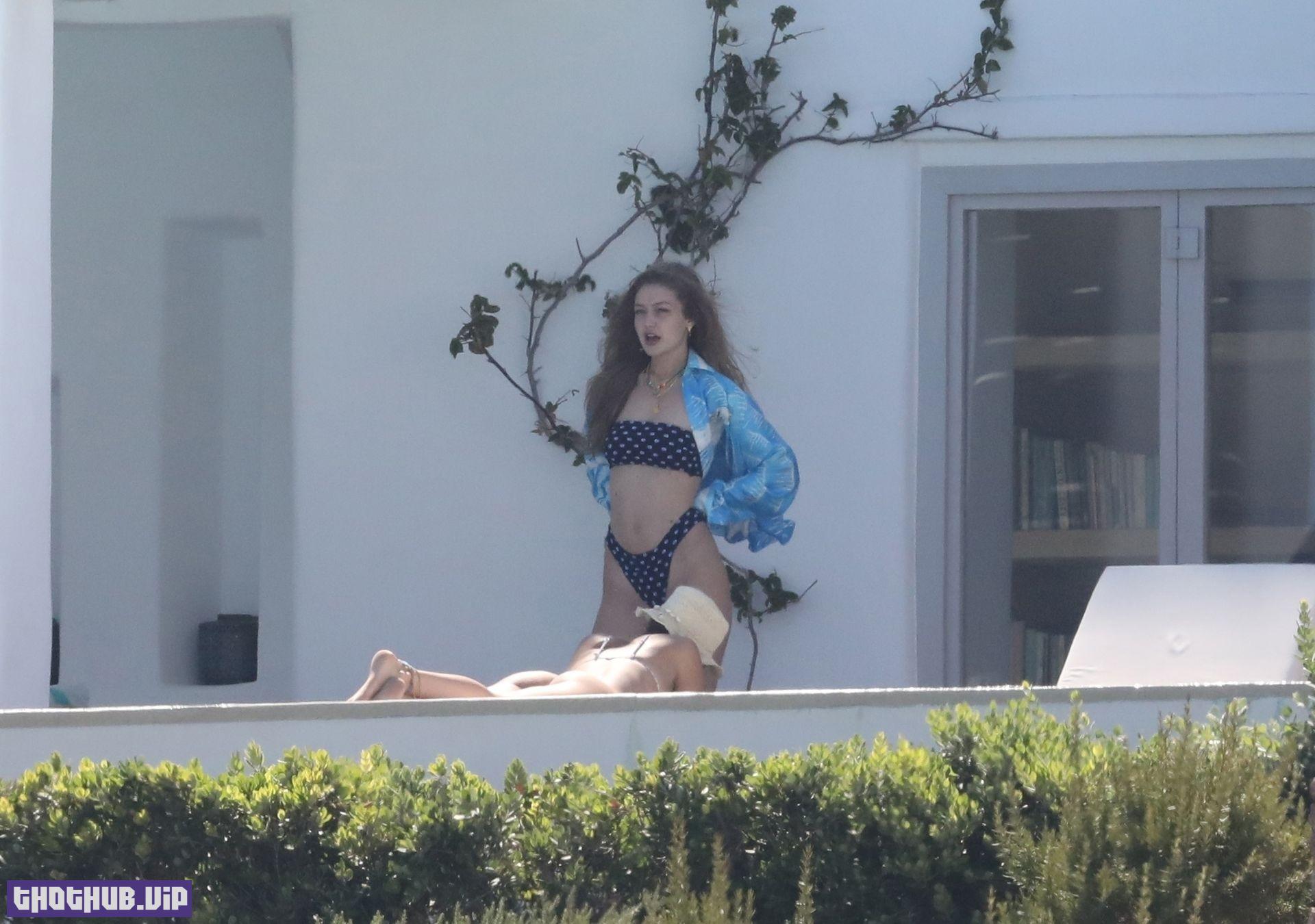 Bella and Gigi Hadid In Greece Holiday