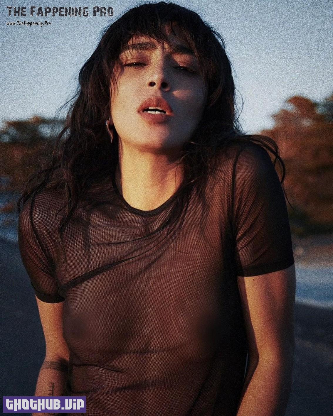 Singer Loreen Exposed Tits In See Through